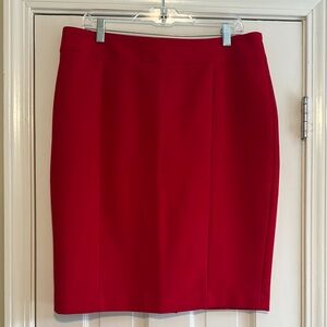Ann Taylor Business Suit Red Pencil Skirt